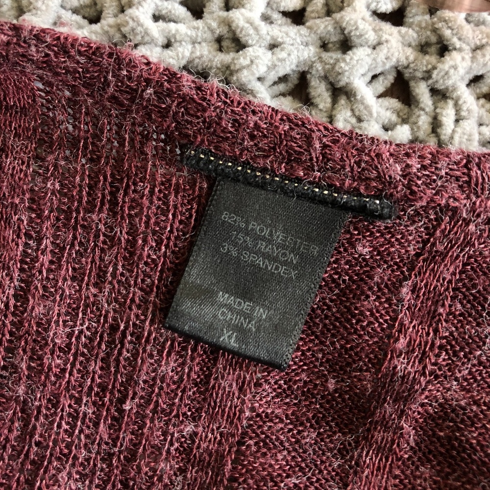 Maroon Cardigan - Picture 3 of 3